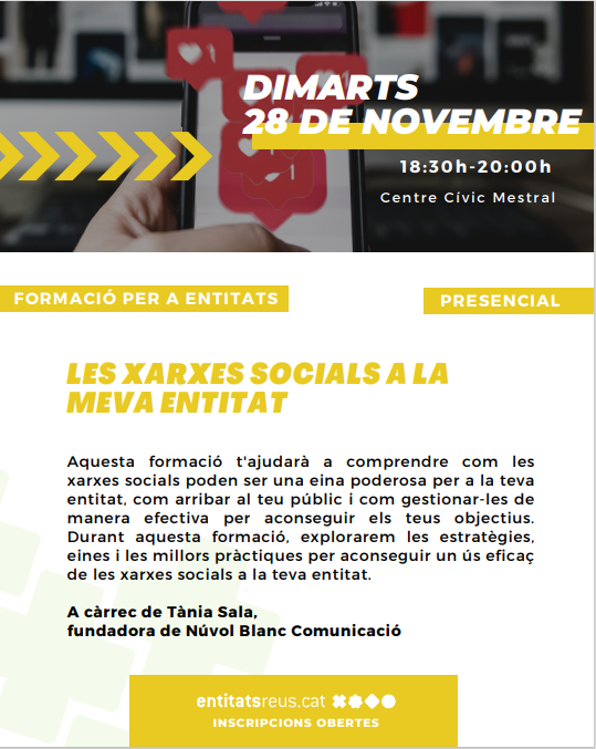 les xarxes socials a la meva entitat